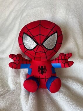 TY Marvel Spider-Man 9” Plush Excellent Condition